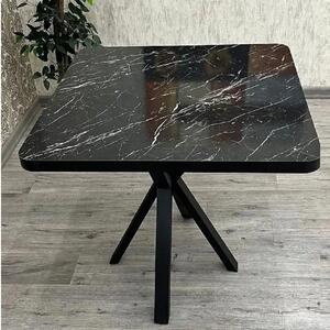 Masa bucatarie patrat texturata, Homs ,negru,70 x 70X75 cm,A0036