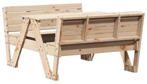 Masă de picnic pentru copii, 88x122x58 cm, lemn masiv de pin