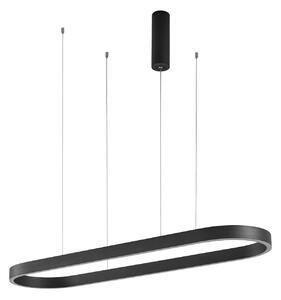 Lustră Pendul Lucande, Melinay, reglabil, Negru, Sala de mese, Aluminiu, Modern