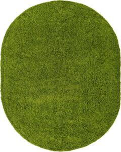 Covor Shaggy de Luxe, Oval 8000-60, Verde 140x200