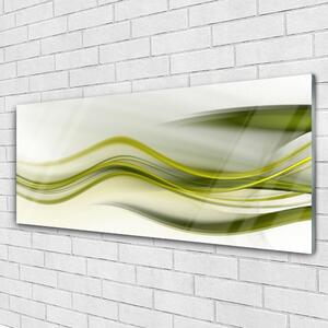 Tablou pe sticla Abstract Art Verde Gri Alb