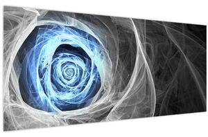 Tablou - Abstract Rose Blue (120x50 cm)