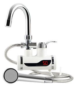 Robinet electric instant apa calda cu furtun - montare pe perete