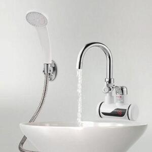 Robinet electric instant apa calda cu furtun - montare pe perete