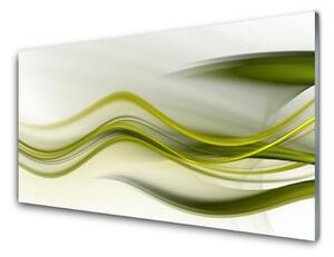Tablou pe sticla Abstract Art Verde Gri Alb
