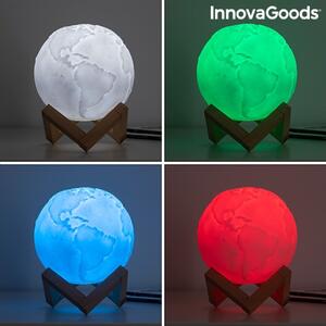 Lampa LED RGB reincarcabila Planeta Pamant Worldy InnovaGoods