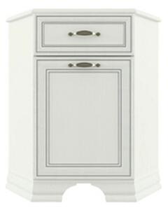 Comoda de colt TIFFANY, alb vintage, PAL, 58x58x90 cm