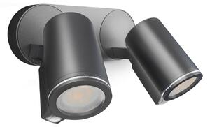 Lămpi de exterior STEINEL, Spot Duo S, Negru, Metal, Modern
