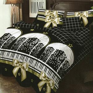 Set lenjerie pat finet M147, bumbac/poliester, multicolor, 220x240 cm
