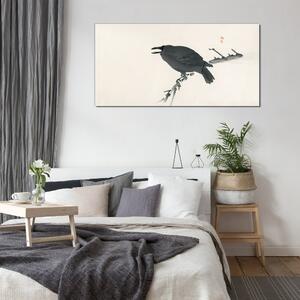 Tablou sticla Crow Bird