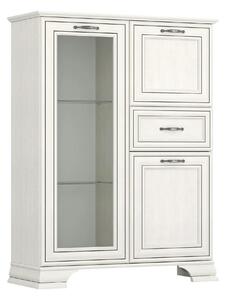 Vitrina TIFFANY II, grej, PAL, 94x37x125 cm