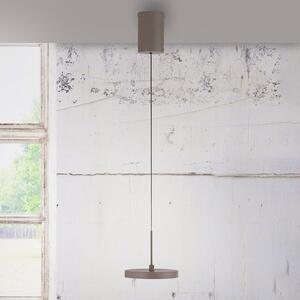 JUST LIGHT. GmbH Lampă suspendată LED Plata, nisip, 1 bec, 3.000 K, reglabil, Bej, Camera de zi / sufragerie, Metal, Modern