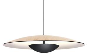 MARSET Ginger Lampă suspendată LED Triac Ø42cm stejar/alb, reglabil, Lemn, Camera de zi / sufragerie, Lemn, Design