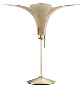 UMAGE Jazz lampă de masă stejar deschis, bază din alamă, Lemn, Camera de zi / sufragerie, Lemn, Design