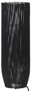 Lampă de podea, negru, 84 cm, răchită, E27