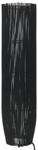 Lampă de podea, negru, 61 cm, răchită E27