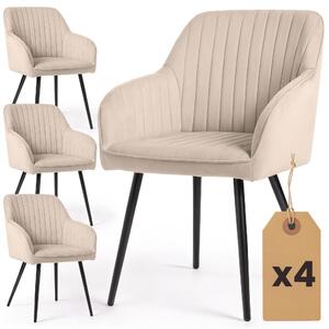 Set 4 scaune de sufragerie Foraccia (bej). Promo -18%. 1152250