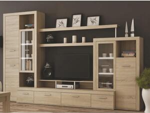 Mobilier living Adah New (stejar sonoma) (cu iluminat). 772059