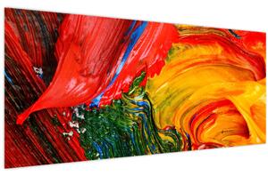 Tablou - Abstractizare albăstrire cu o perie (120x50 cm)