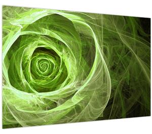 Tablou - Abstract Rose Green (90x60 cm)