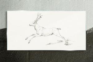 Tablou sticla Desenând animal Jeleń