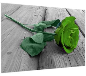 Tablou - Trandafir verde (90x60 cm)