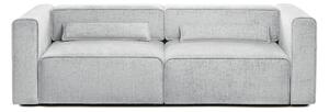 Canapea Extensibilă 3 locuri ZANETTO, cu 2 lăzi depozitare, 240x103x70 cm, Gri-Argintiu-Onyx