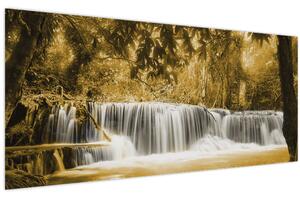 Tablou - Cascadă, de epocă (120x50 cm)