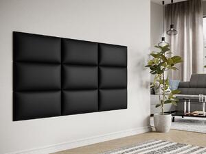 Panou de perete tapițat Pazara 60x30 (piele ecologică soft 011 (Negru). 1054370