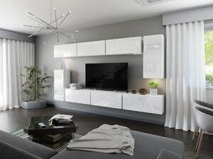Mobilier living Marmara (alb + alb lucios). 1007685