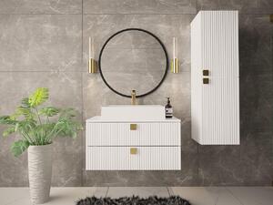 Set mobilier baie III Petru (alb) (fără baterie, fără sifon, cu lavoar). 1070175