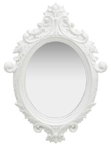 Oglindă de perete în stil Castle, alb, 56 x 76 cm