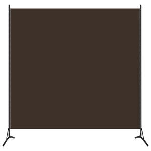 Separator de cameră, maro, 175x180 cm, textil
