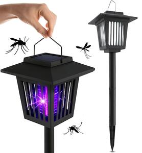 Lampă solară LED de grădină ucigașă de insecte J-22 Neagra