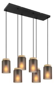 Lampă suspendată APP1813-6CP Frosted Grey