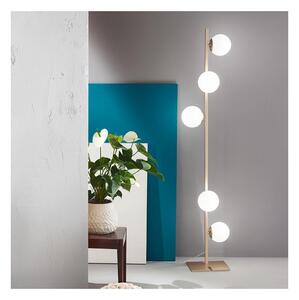Ondaluce - Lampă de podea MONILE 5xE14/10W/230V 170 cm auriu/alb