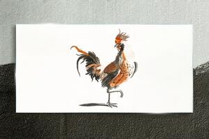 Tablou sticla Desenând pui de păsări de animale