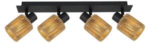 Lampă suspendată APP1825-4W NATURE BLACK