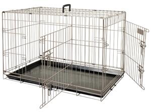 FLAMINGO Cușcă pentru animale de companie Ebo maro metalic 61x43x50 cm 517580