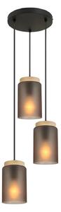Lampă suspendată APP1811-3CPR Frosted Grey