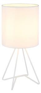 Globo 21734W - Lampă de masă TAMIAN 1xE14/40W/230V albă