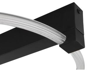 Globo 48050DS - Plafonieră LED FLETCHER LED/15W/230V 41,5x38 cm neagră