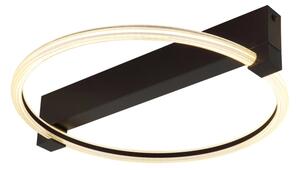 Globo 48050DS - Plafonieră LED FLETCHER LED/15W/230V 41,5x38 cm neagră