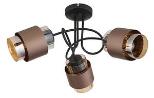 Globo 15560-3DC - Plafonier aplicat MILLEY 3xE27/40W/230V negru/bronz