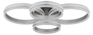Globo 67377-90 - Plafonieră LED dimerizabilă FRANCINE LED/90W/230V argintie + telecomandă