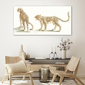 Tablou sticla Animale de pisici leoparde