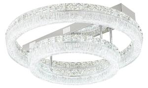 Globo 67387-60D - Plafonieră LED reglabilă LAUREL LED/60W/230V transparentă+telecomandă