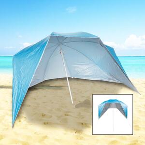 HI Umbrelă de plajă cu pereți laterali UV50 + 240x233 cm 62475