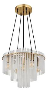 Globo 15698H1M - Lustră suspendată pe cablu GORLEY 5xE27/60W/230V aurie