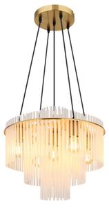 Globo 15698H1M - Lustră suspendată pe cablu GORLEY 5xE27/60W/230V aurie